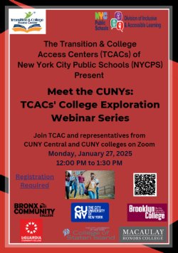 College Exploration Webinar Series